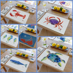 Pink Lobster Placemat | Beach House