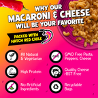 Hatch Red Chile, Garlic, Cheddar Mac and Cheese
