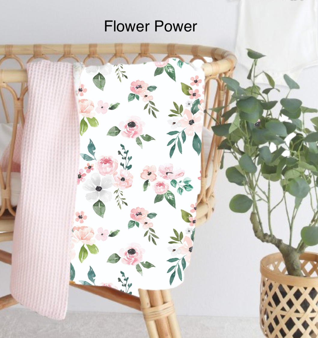 Baby Blanket | Waffle & Muslin Collection | Growing Sprouts