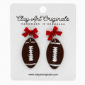 Football Polymer Clay Earrings | Clay Art Originals