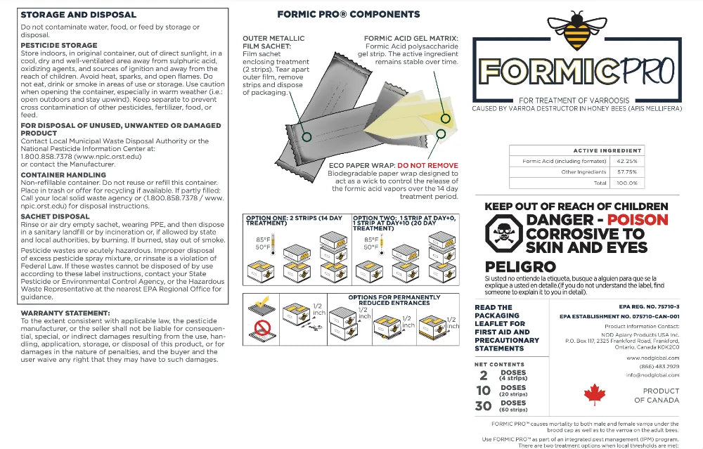 Formic Pro Varroa Mite Treatment