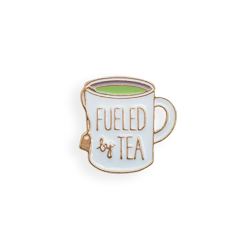 "Fueled By Tea" Teacup Enamel Pin