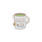 "Fueled By Tea" Teacup Enamel Pin