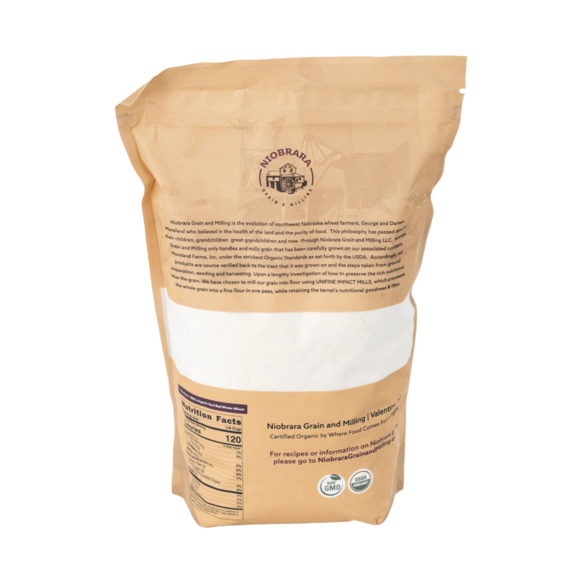 Organic Wheat Bread Flour | Pack of 2 | 3 lb | Non-GMO | Niobrara Grain & Milling