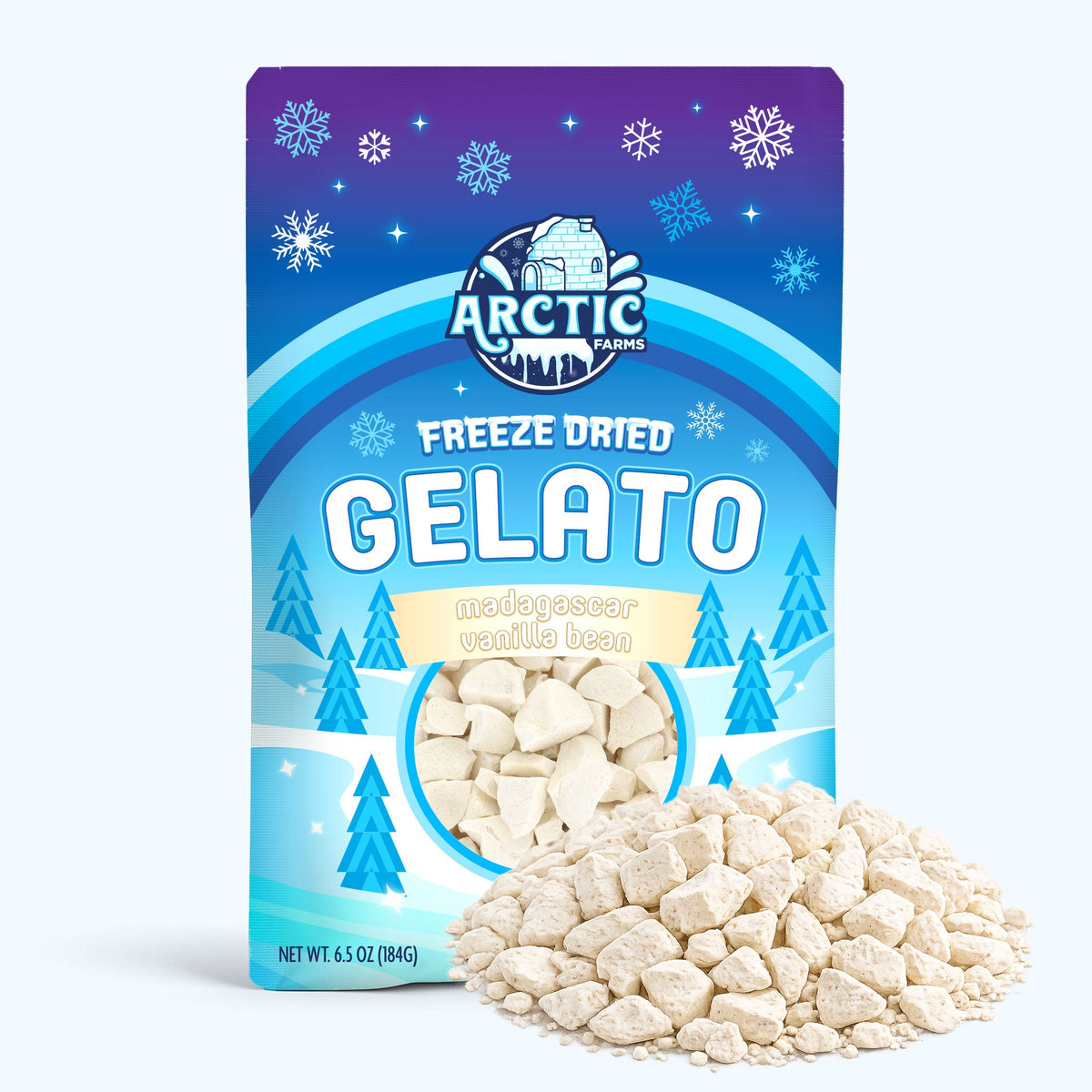Freeze Dried Gelato - Madagascar Vanilla Bean