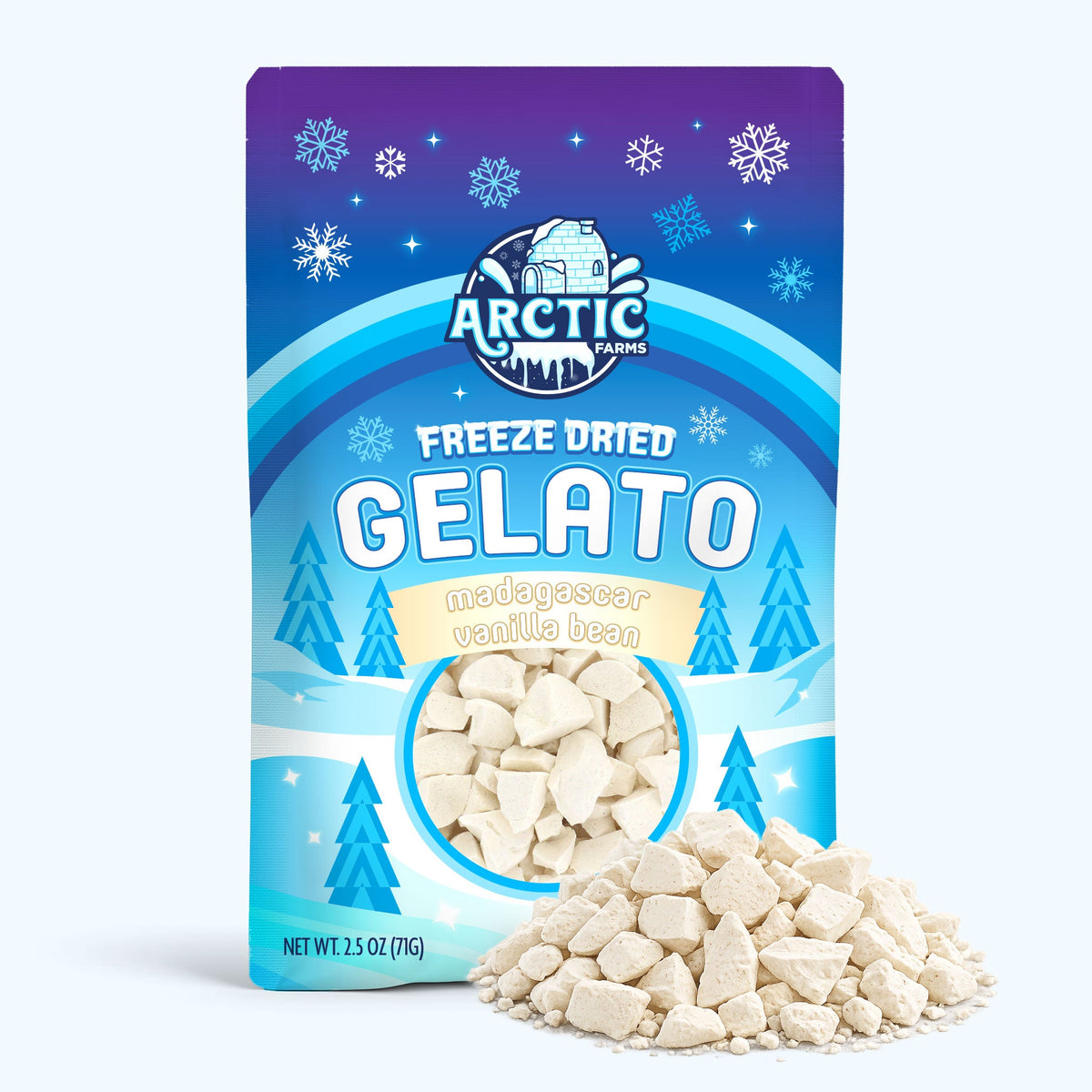 Freeze Dried Gelato - Madagascar Vanilla Bean