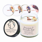 Geranium & Lavender Sage | Essential Oil | 3 oz Jar Candle