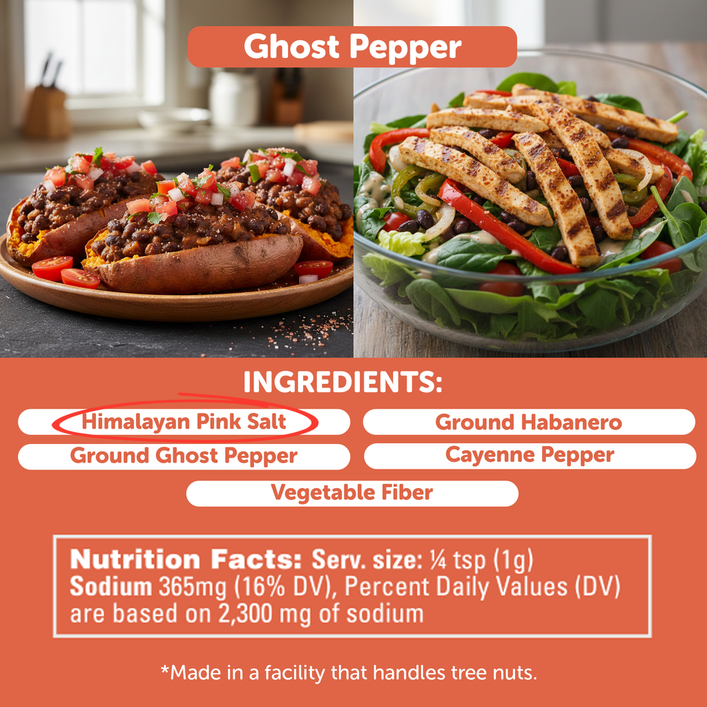 Ghost Pepper Hot Himalayan Salt 🌶️🔥 – The Spiciest Salt We Make!