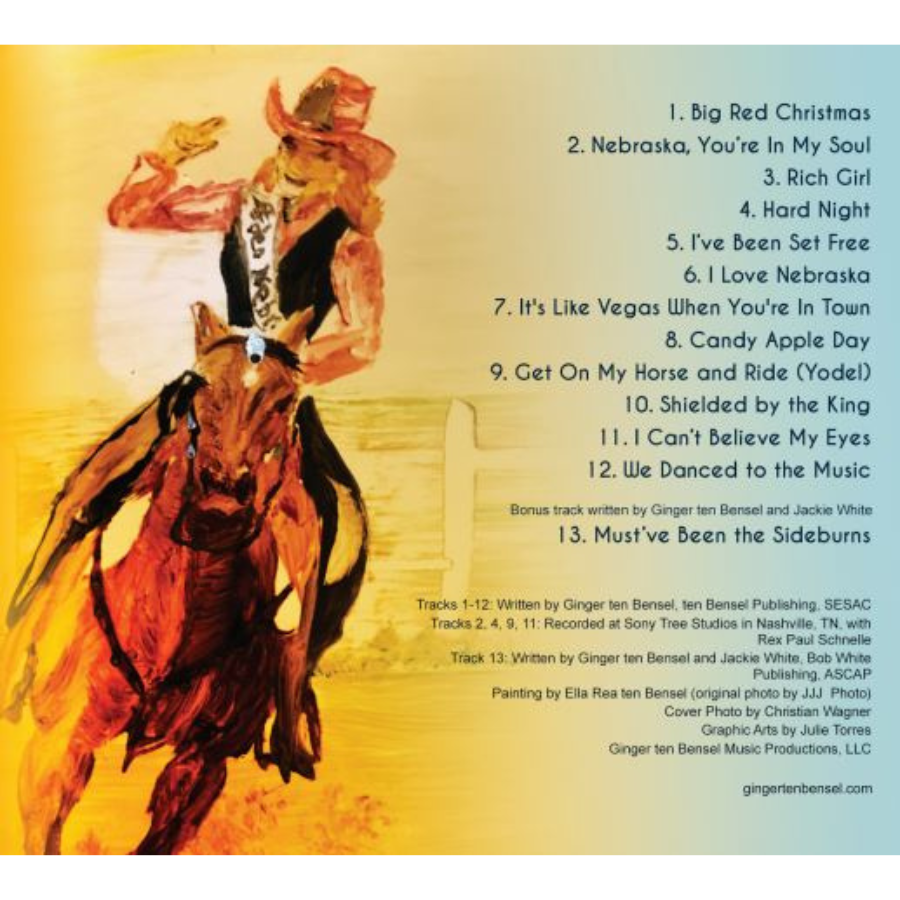SALE CASE IS CRACKED | Ginger ten Bensel CD by Ginger ten Bensel