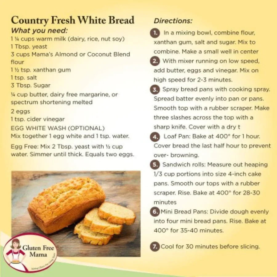 Gluten Free Almond Flour | Pack of 2 | 4 lb | Gluten Free Mama | 6051