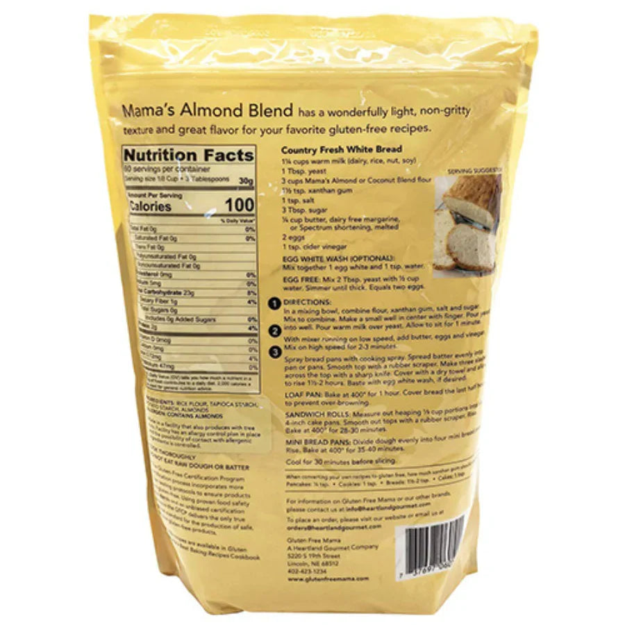 Gluten Free Almond Flour | Pack of 4 | 4 lb | Shipping Included | Gluten Free Mama | 6051