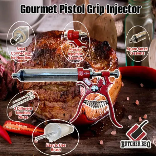 Gourmet Pistol Grip Meat Injector