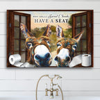 Have A Seat Sweet Cheeks Bathroom Sign