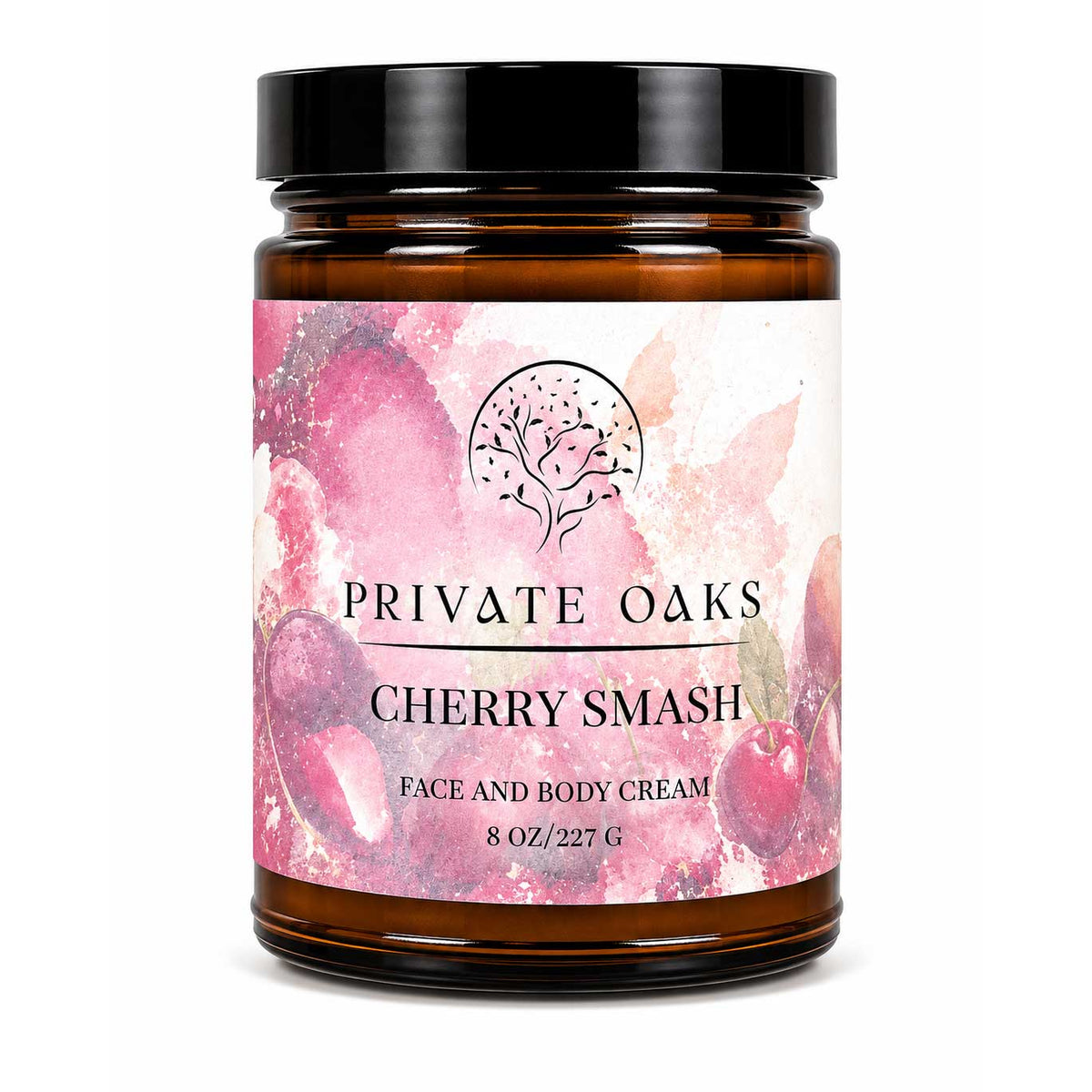 Cherry Smash Face and Body Cream | 8 oz | Multiple Skin Types | Private Oaks Soap Co.