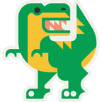 Dinosaur Weather Resistant Sticker | HEARTlandia