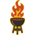 Grillin' Weather Resistant Sticker | HEARTlandia