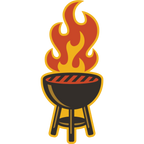 Grillin' Weather Resistant Sticker | HEARTlandia