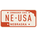 Nebraska License Plate Magnet | HEARTlandia
