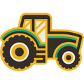 Tractor Weather Resistant Sticker | HEARTlandia