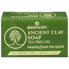 Zion Health Ancient Clay Soap Tea Tree - 1 Pack (6 Oz Each)