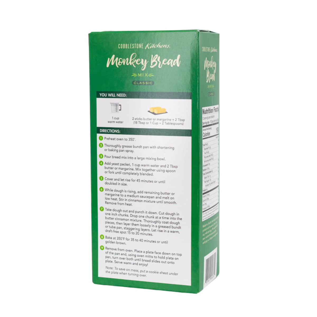 Sweet Cinnamon Monkey Bread Mix | Pack of 4 | 22 oz | Cobblestone Kitchen