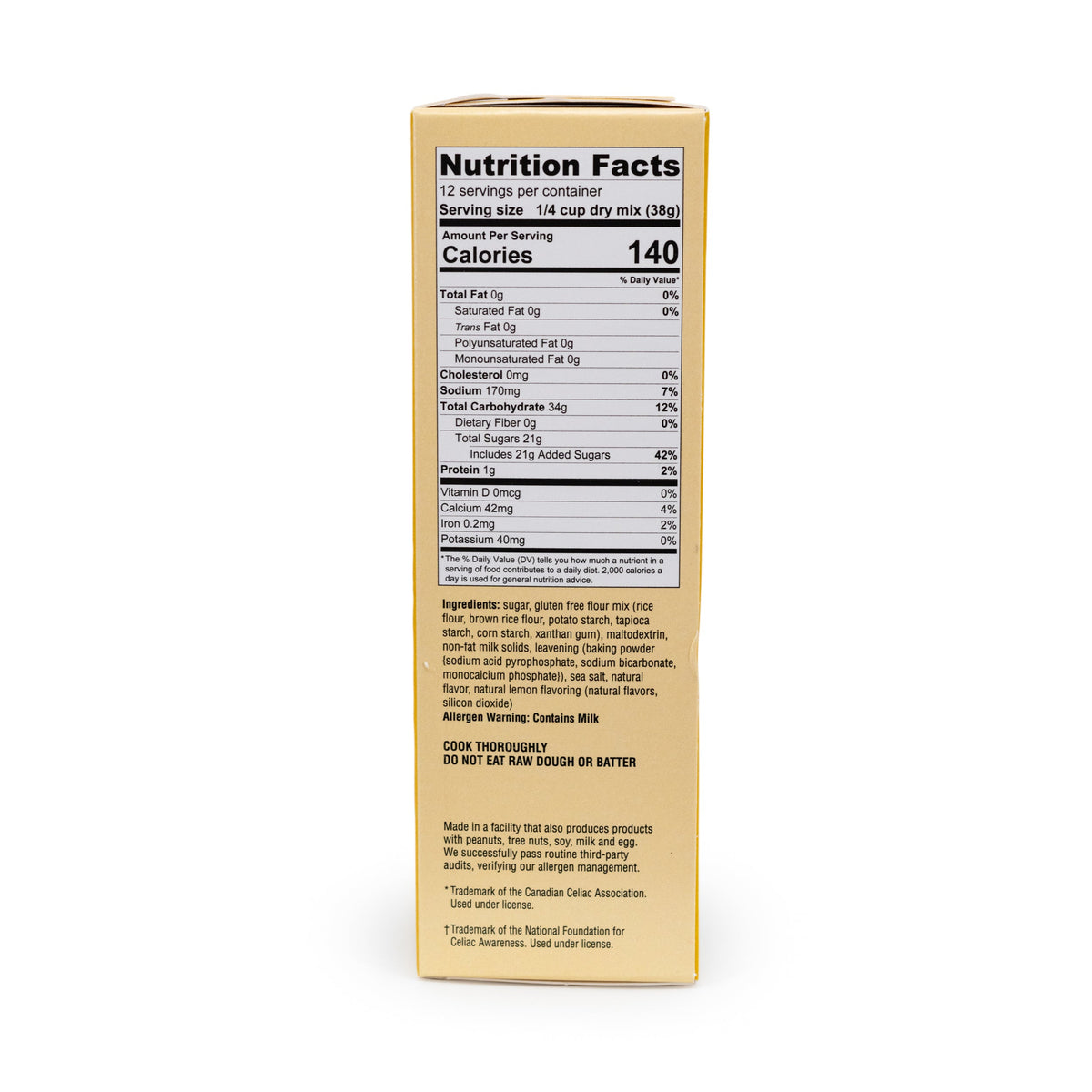 Gluten Free Lemon Cupcake Mix | Pack of 4 | 16 oz | Heartland Gourmet | 2016