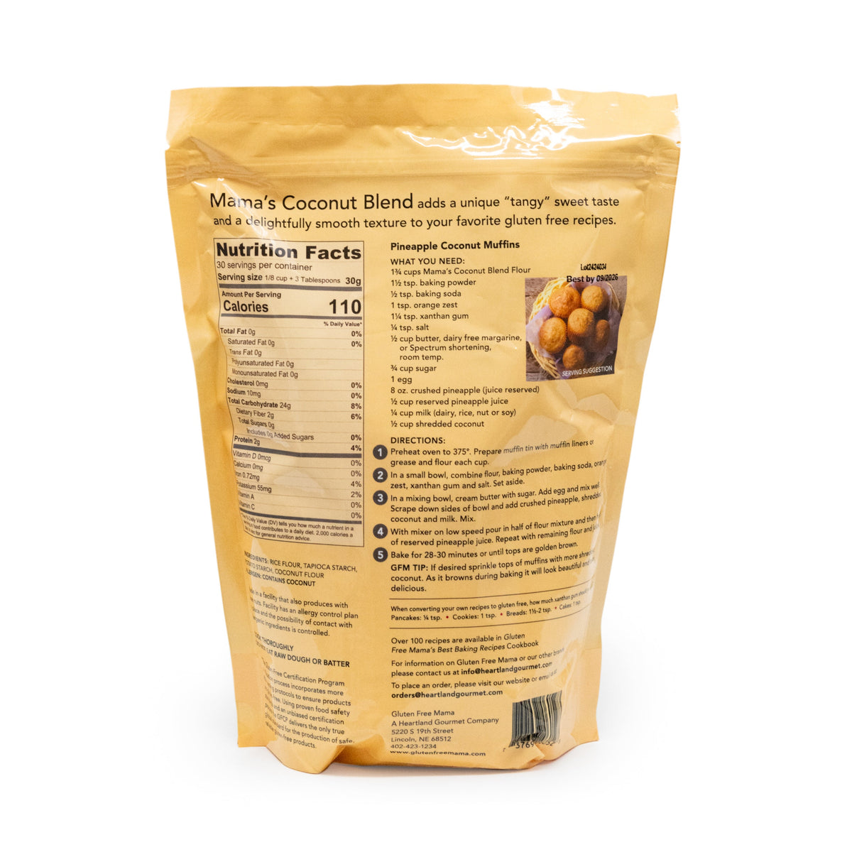 QUICK SALE | Gluten Free Coconut Flour  | 2 lb | Gluten Free Mama | 6052