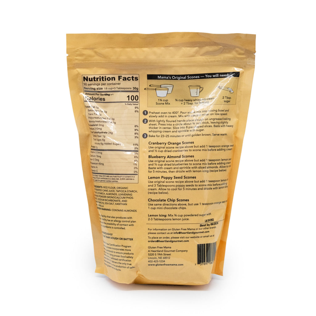 Gluten Free Scone Mix | 2 lb | Gluten Free Mama | 6055
