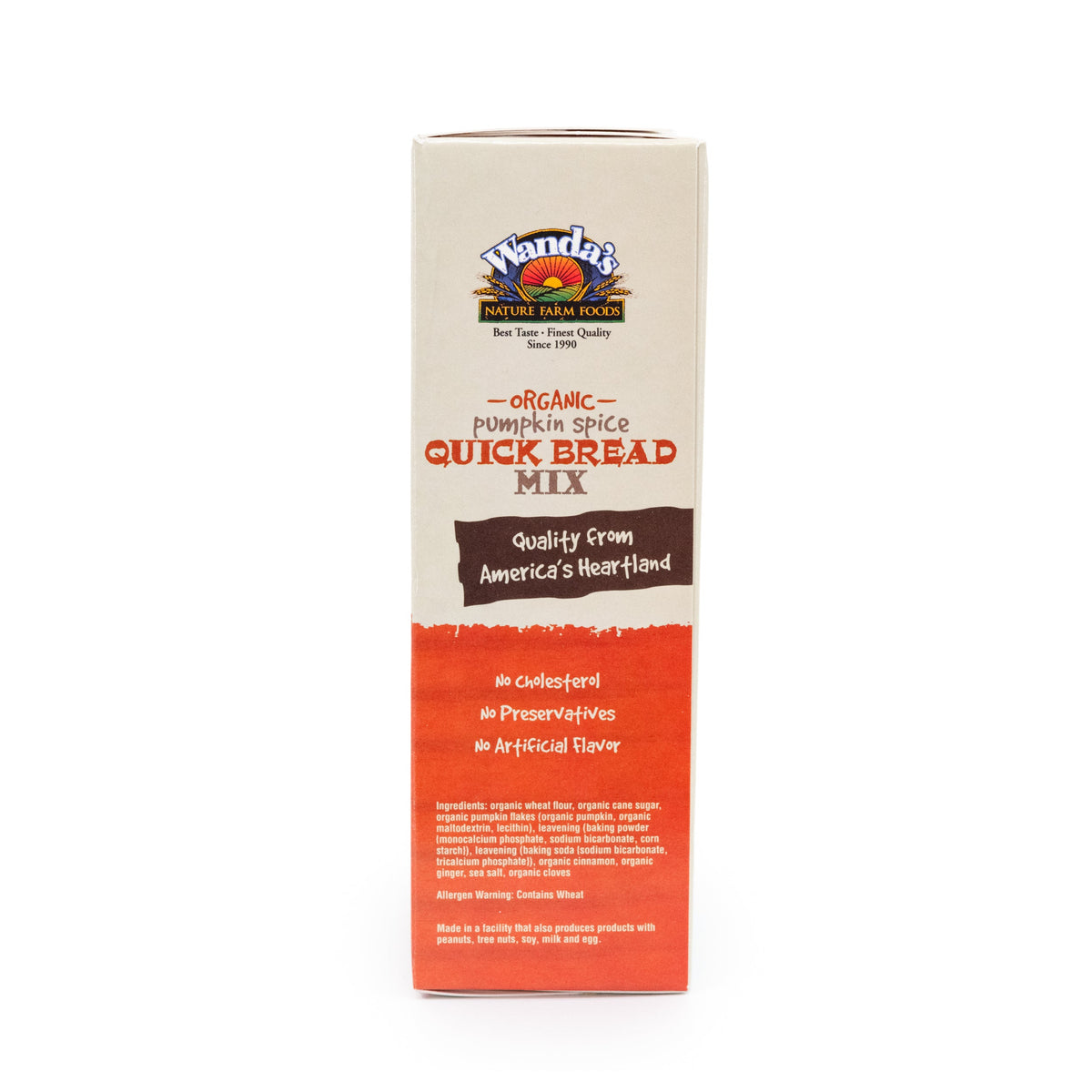 Wanda's Organic Pumpkin Spice Quick Bread Mix | Pack of 6 | 9.5 oz | Heartland Gourmet | 1402