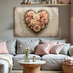 Floral Heart Wall Art III