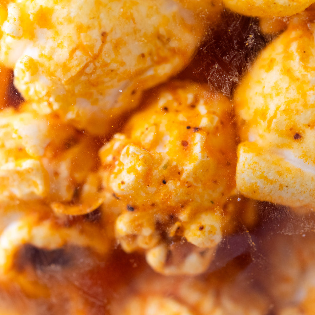 Cheddar Inferno Popcorn | Pack of 4 | 3 oz | HR Poppin' Snacks