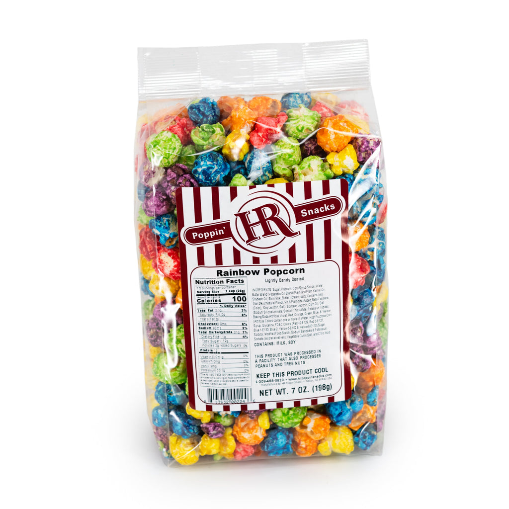 Rainbow Popcorn | Pack of 3 | 7 oz | HR Poppin' Snacks