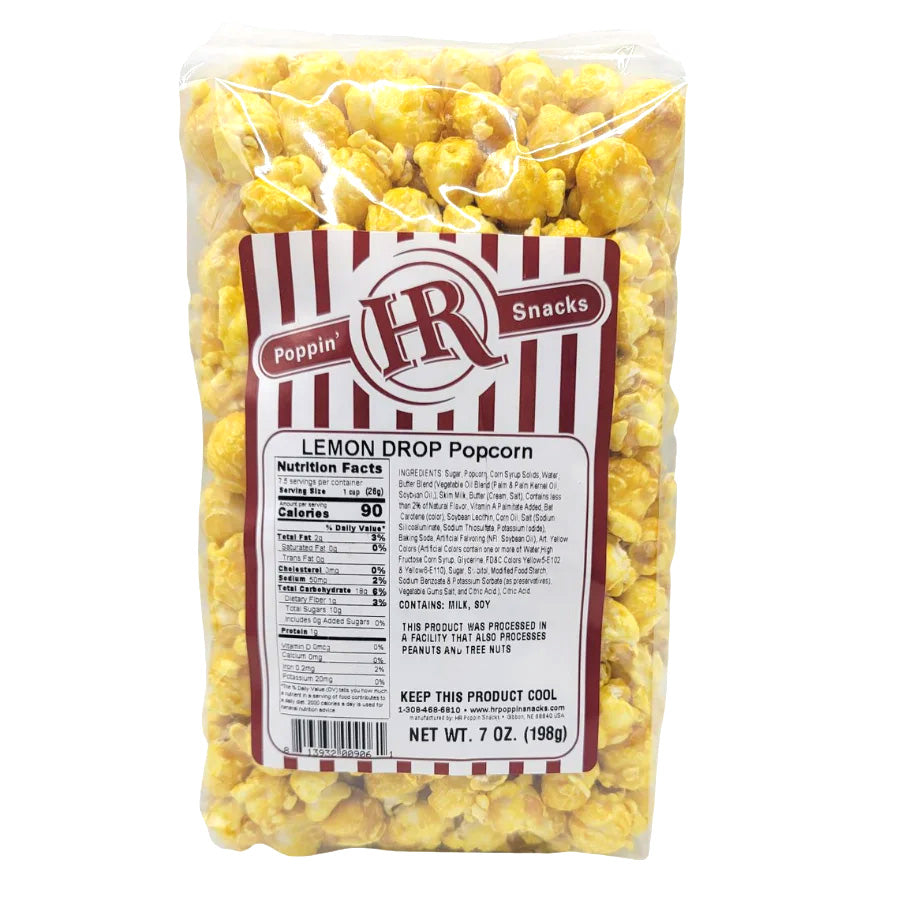 Lemon Popcorn | Pack of 3 | 7 oz | HR Poppin' Snacks