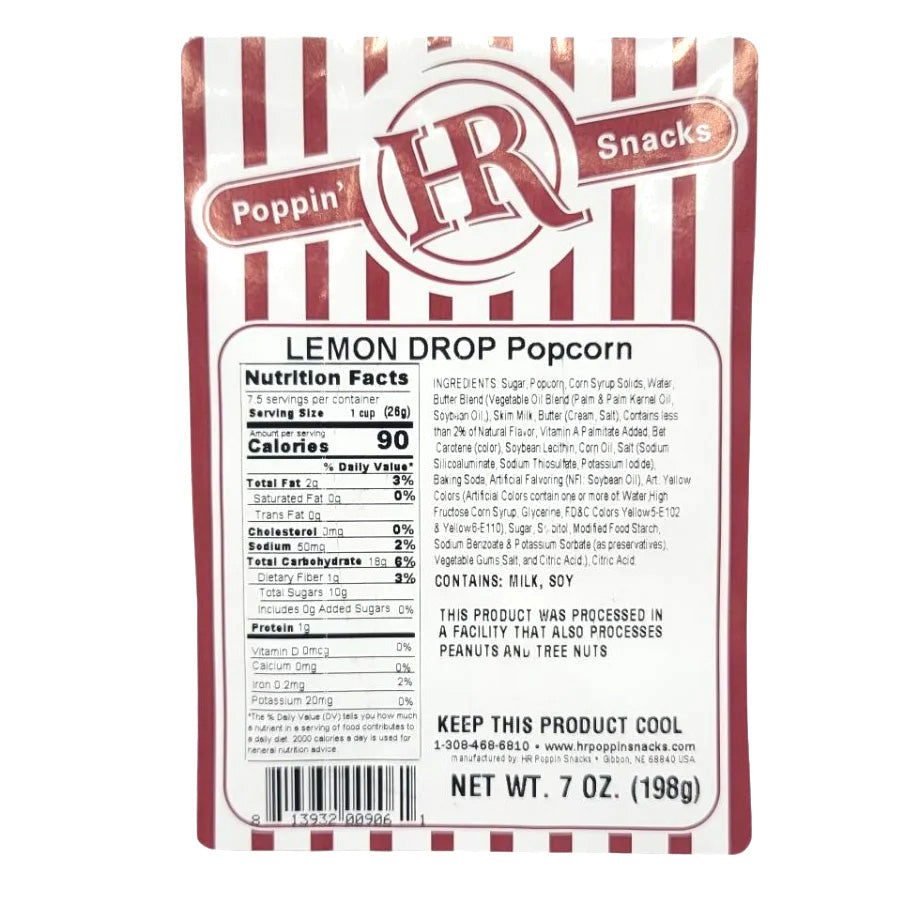 Lemon Popcorn | 5 oz | HR Poppin' Snacks