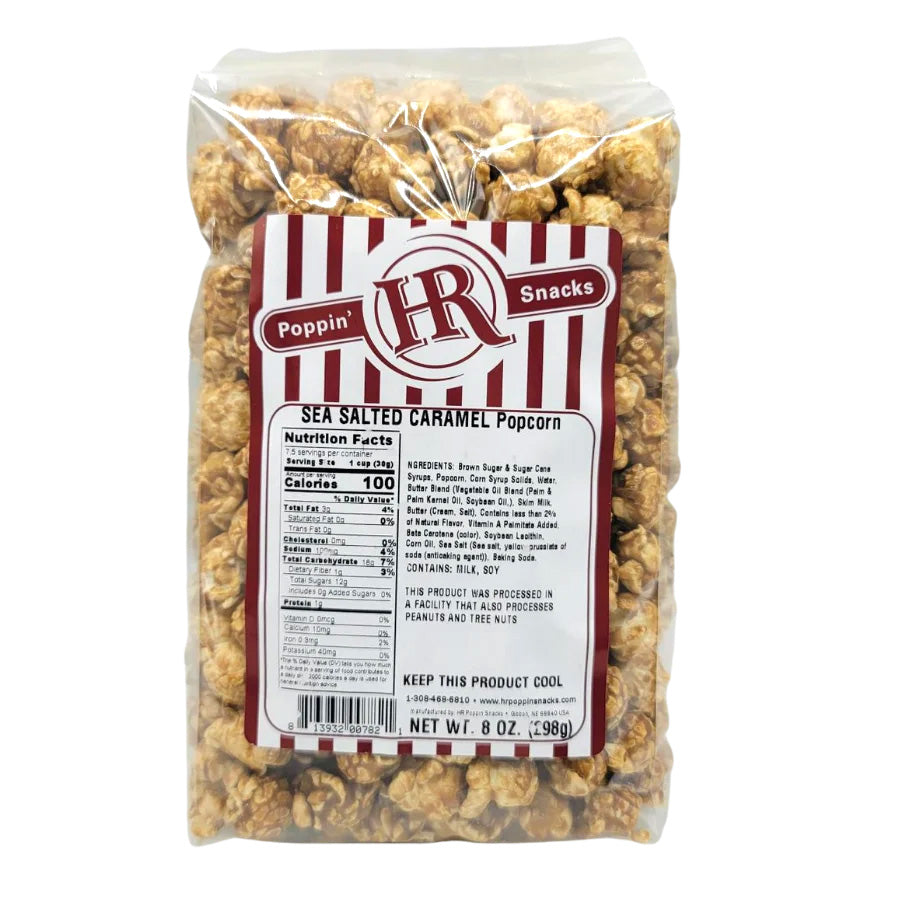 Sea Salted Caramel Popcorn | 6.3 oz | HR Poppin' Snacks
