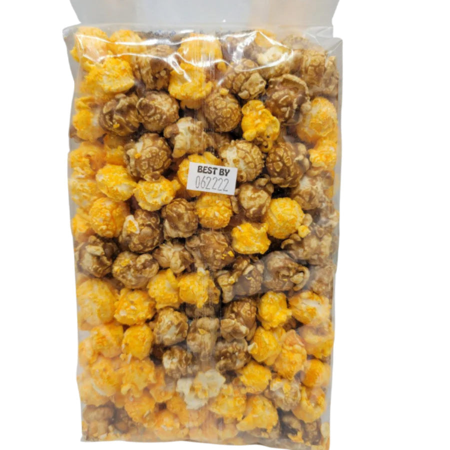 Double Delicious Caramel & Cheese Popcorn Mix | Multiple Sizes | Pack of 2 | HR Poppin' Snacks