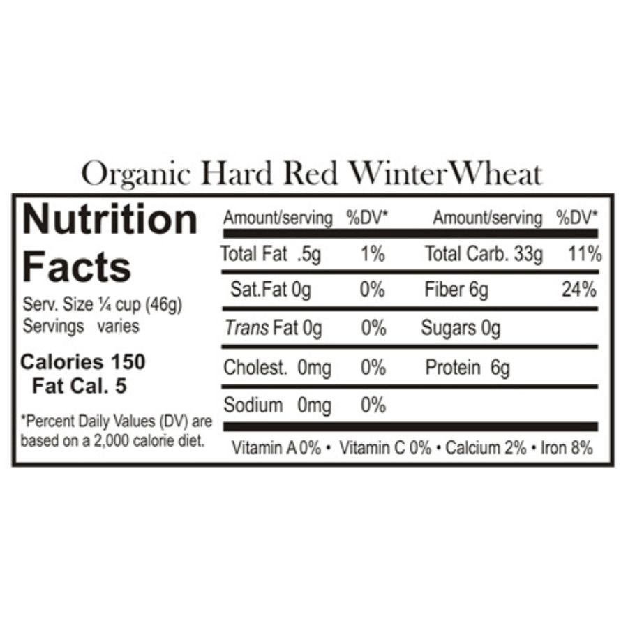 Organic Hard Red Winter Wheat | 2 lb | Non-GMO | Grain Place Foods