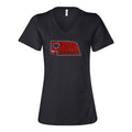 Nebraska Heart Cutout V-Neck Rhinestone Tee | Multiple Sizes | Nature Finds & Designs