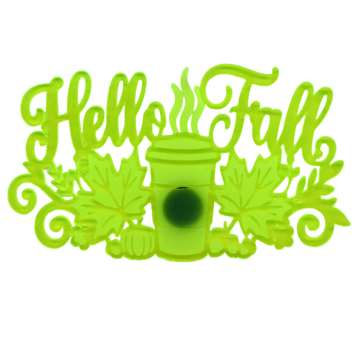 Hello Fall Magnetic Plaque | 6" x 3.5" | Multiple Color Options | Glowing Creation