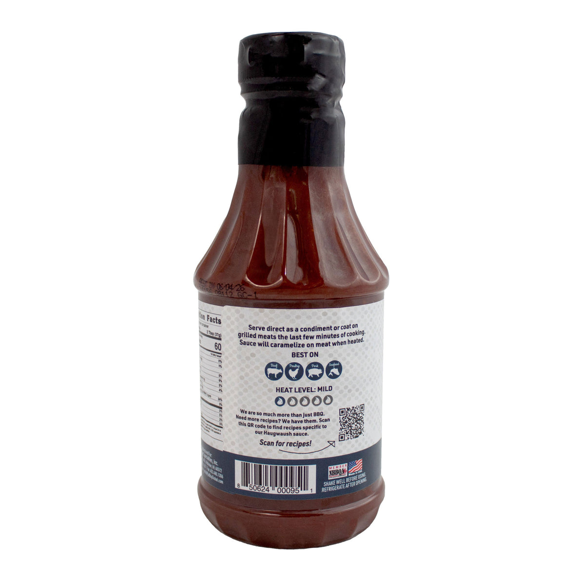 Haugwaush Gluten Free Natural BBQ Sauce 19 oz - Pack of 2