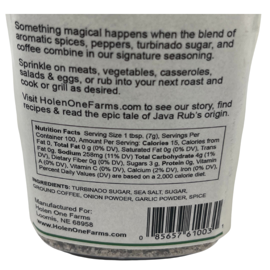 Java Rib and Roast Rub | Pack of 3 | 25 oz | Holen One Farms