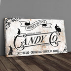 Honey Bunny Candy Company Sign