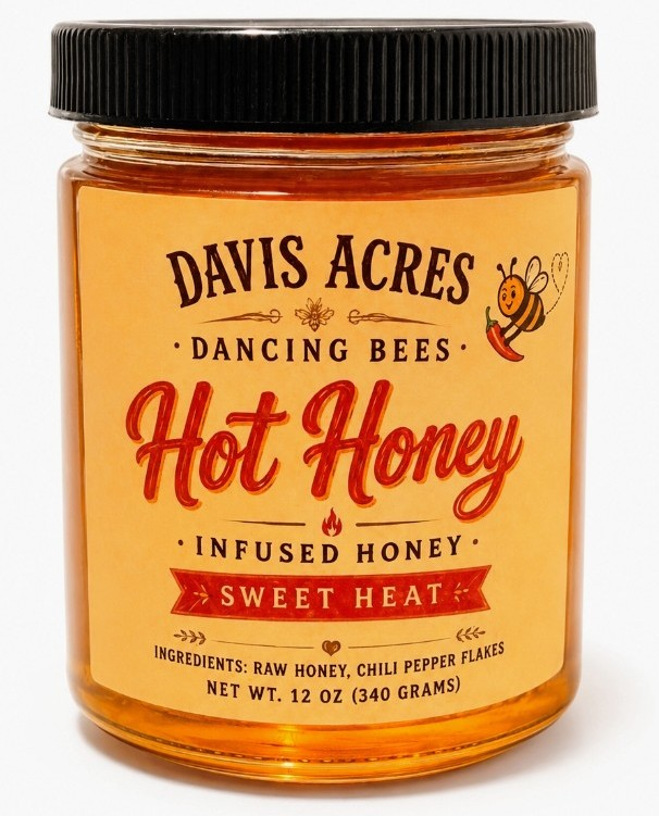Hot Honey-Chili Pepper Infused Raw Honey| Small Batch Artisan Honey