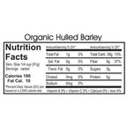 Organic Hulled Barley | 2 lb | Pack of 2 | Non-GMO | Shipping Included | Grain Place Foods