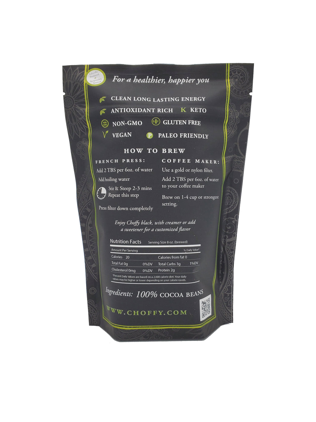 Ivory Coast French Roast Choffy Brewed Cacao