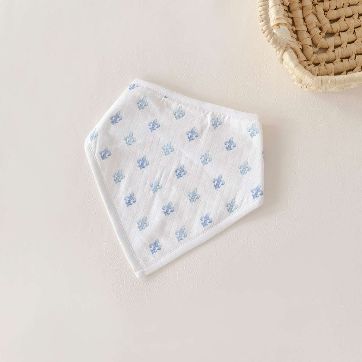 Fleur De Bleu Organic Muslin Bib