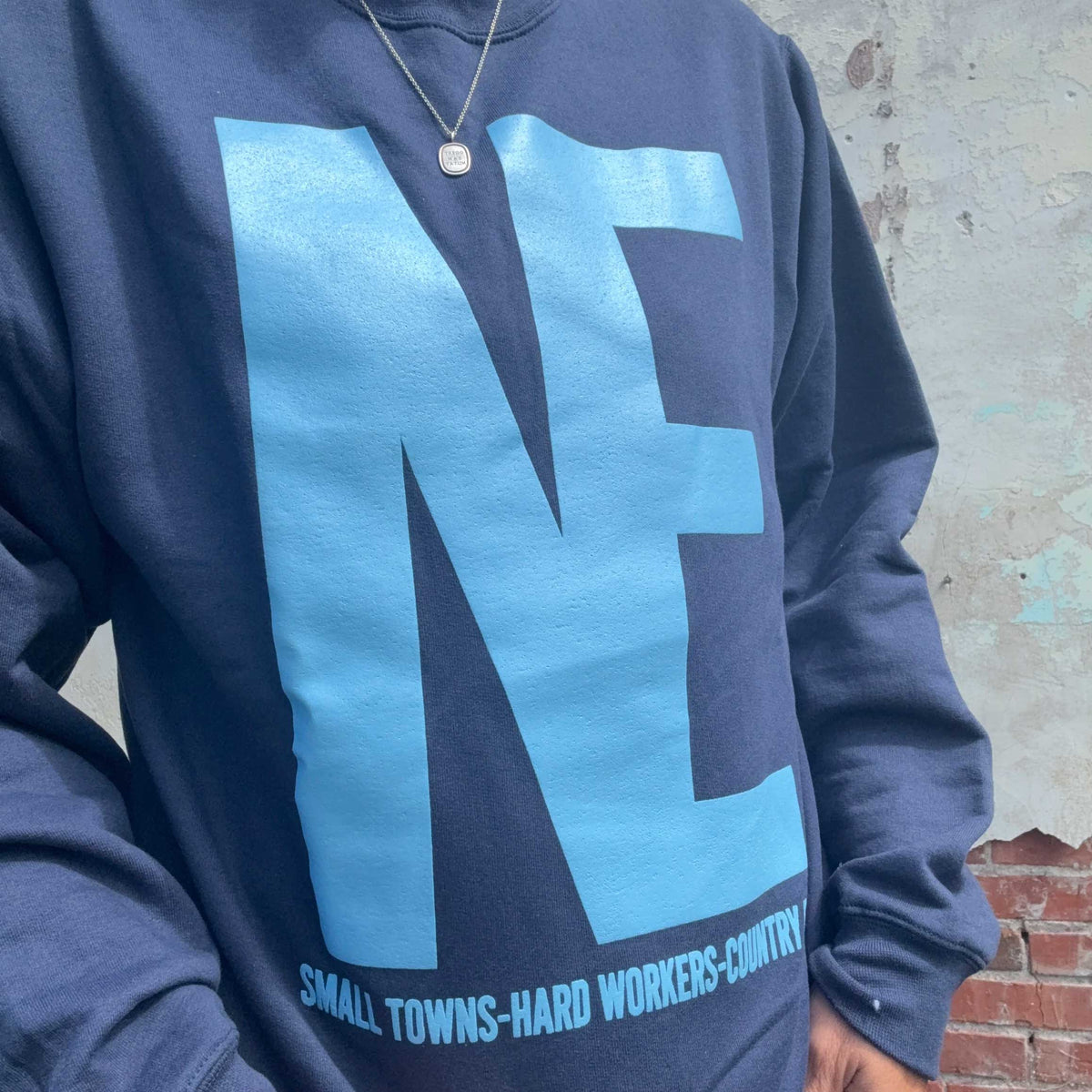Navy NE Crewneck | Multiple Sizes | Lux By Leslie