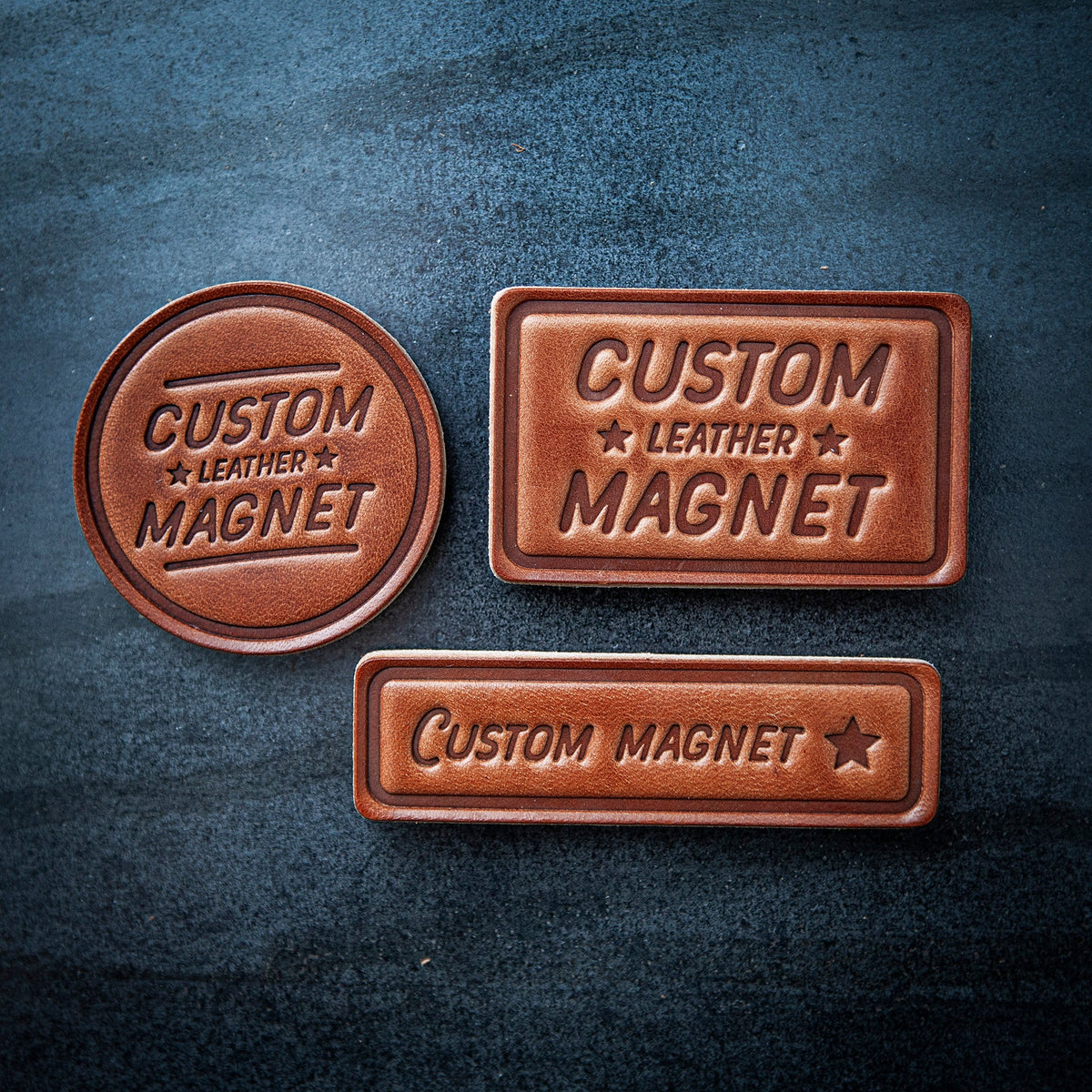 Grand Teton National Park Leather Magnet Circle Style