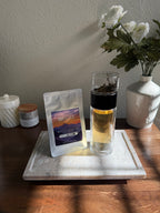 Double Wall Tea Glass Bottle With Stainless Steel Filter Tea Steeper