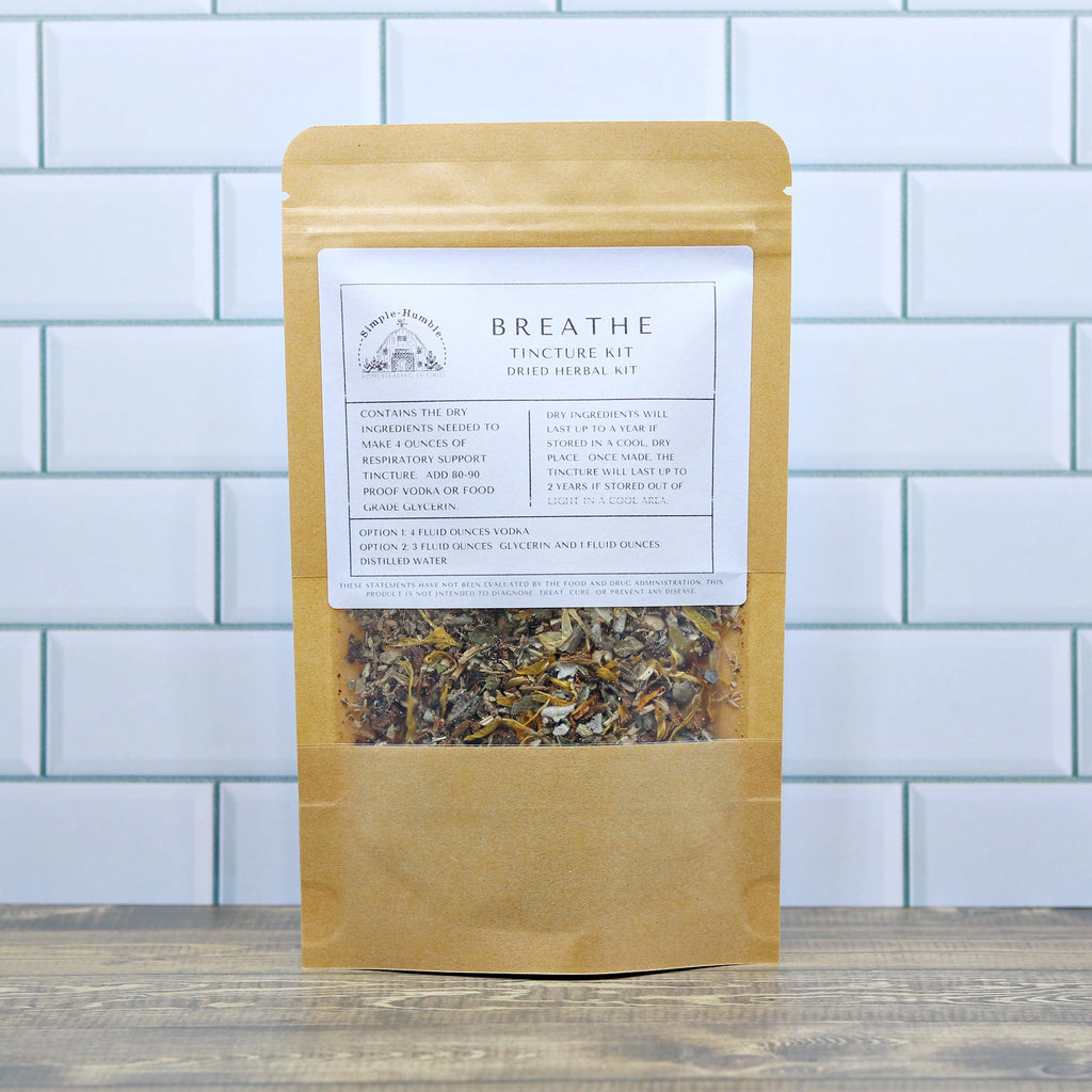 Breathe Tincture Kit DIY Respiratory Support Herbal Tincture